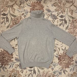 Tommy Hilfiger Grey Turtleneck Sweatee - Men's Large